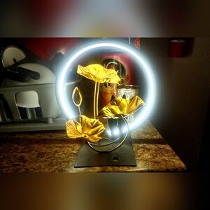 Beautiful golden floral.night light